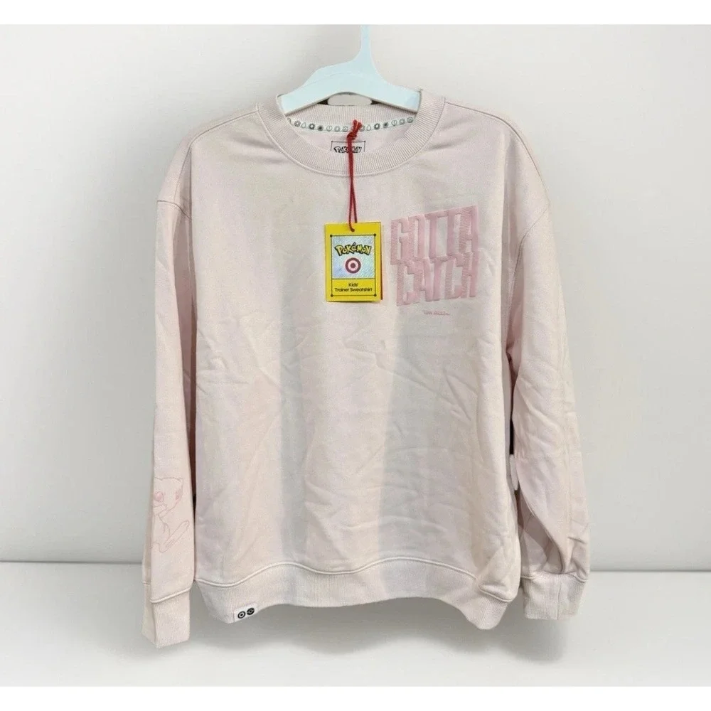 Pokemon x Target Pink Mew Sweatshirt Rare exclusive Gotta Catch 'Em All Kid's S - Picture 1 of 8